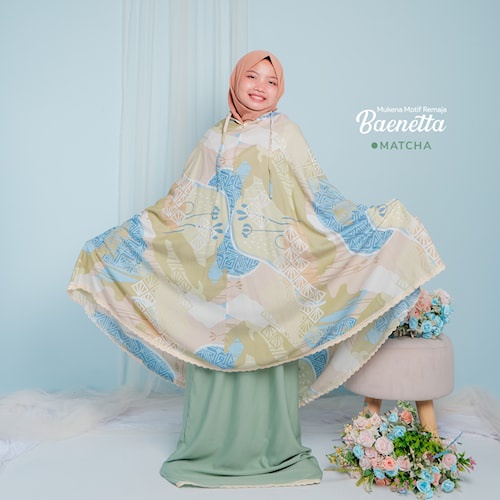 Mukena Mukenah Anak Tanggung Remaja Perempuan Usia Umur 8 9 10 11 12 13 14 15 Tahun Motif 2 in 1 Karakter Baenetta Couple Ibu Dan Anak