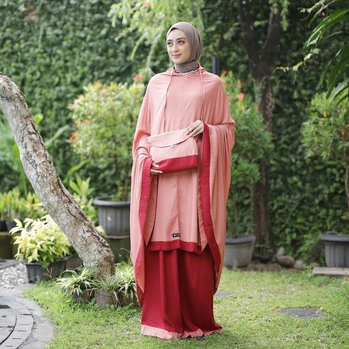 Mukena Zianisa New Salwa Maroon-Salem Allsize