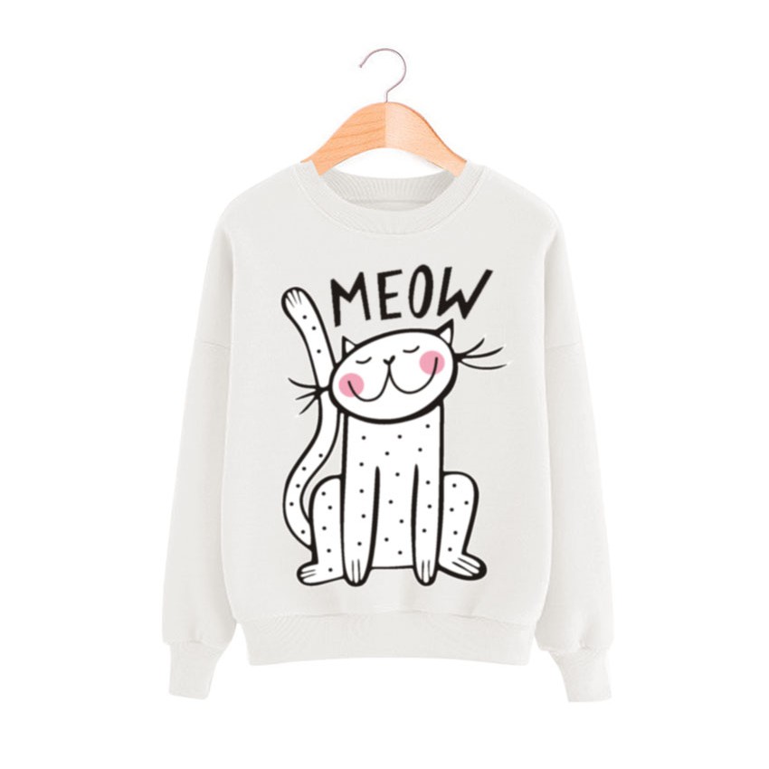 Bess - Sweater Murah Wanita / Sweater Lengan Panjang MEOW BINTIK