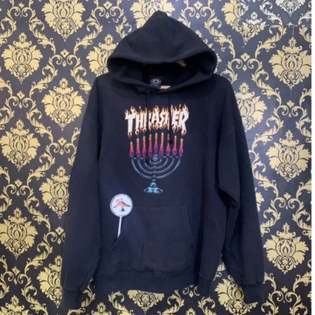 hoodie thrasher menorah second
