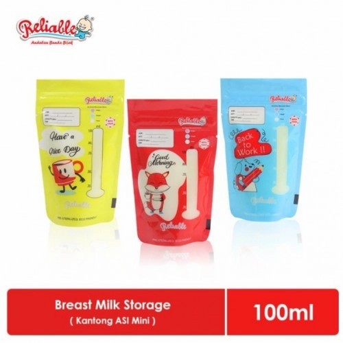 Reliable Breast Milk Storage / Kantong Asi Kecil 100 ml isi 30 pcs