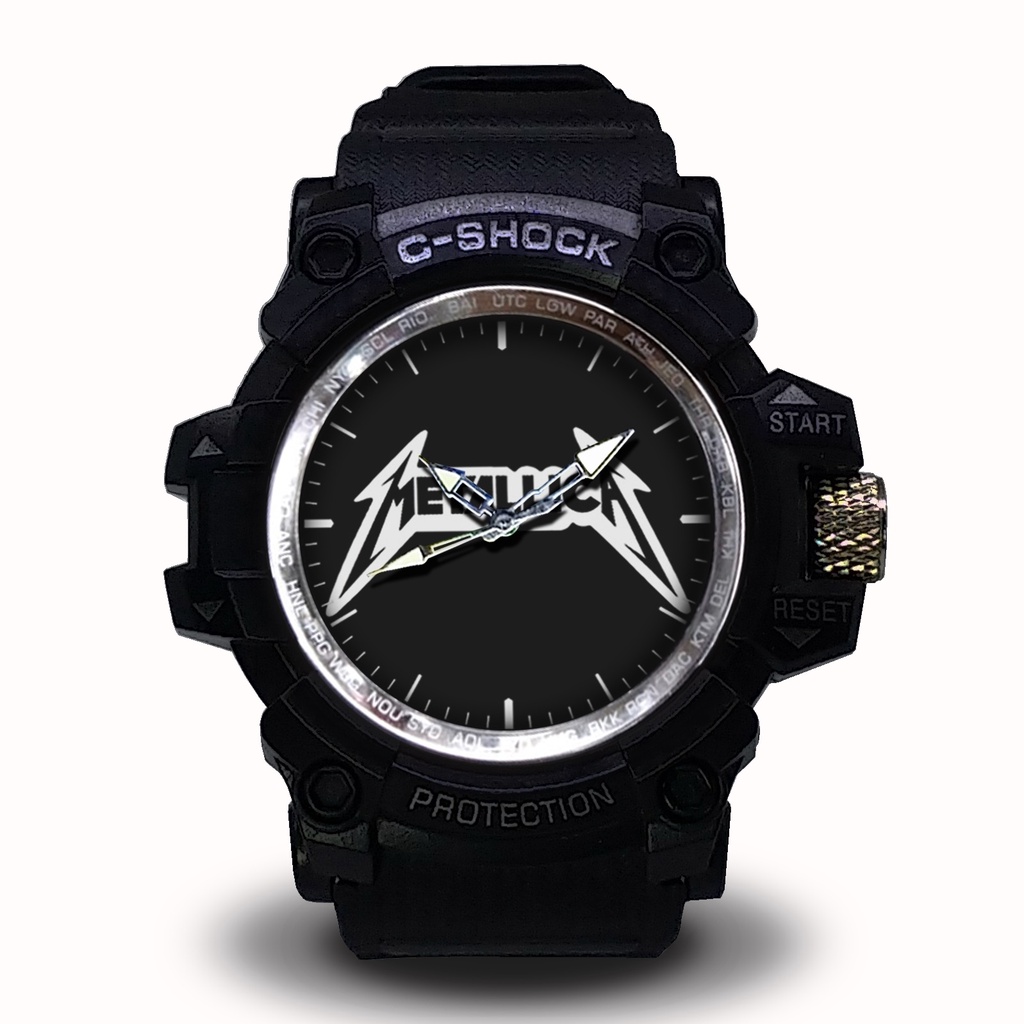 Jam Tangan Metallica Outdoor Anti Air #Hitam