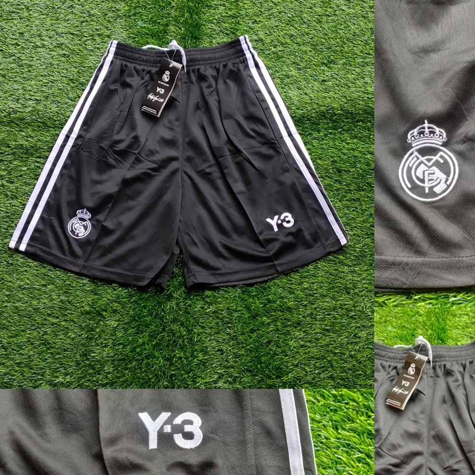 Harga Bersahabat.. Setelan Jersey Real Madrid 4th Y3 Hitam 2022 Grade Ori Import Baju Sepak Bola Ful