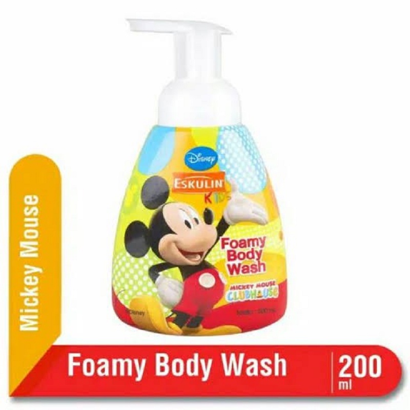 Eskulin Kids Foamy Body Wash Mickey/Winnie The Pooh Pump 200/baby.cool