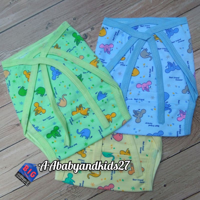 TERMURAH-3PC POPOK BAYI TALI JINGLE-POPOK BAYI JINGLE-POPOK BAYI LEMBUT BERKUALITAS-POPOK JINGLE