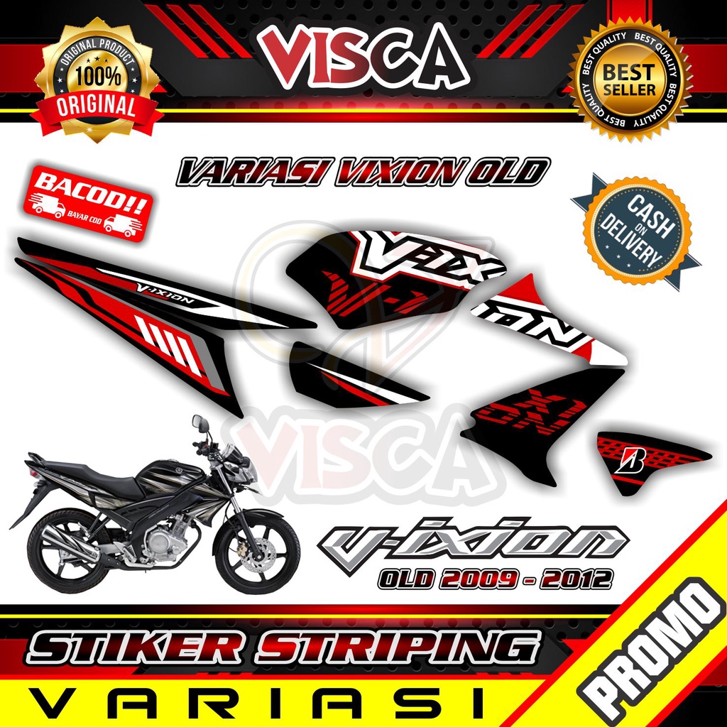 Striping Vixion Old - Stiker Sticker Striping Variasi Yamaha Vixion Old - Striping Hologram Vixion O