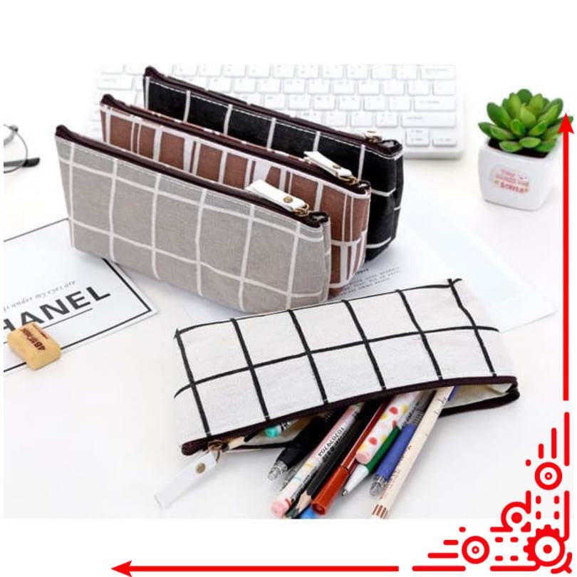 

mj / TP0042 Tempat Pensil Korea Lattice Pattern / Tempat Kosmetik