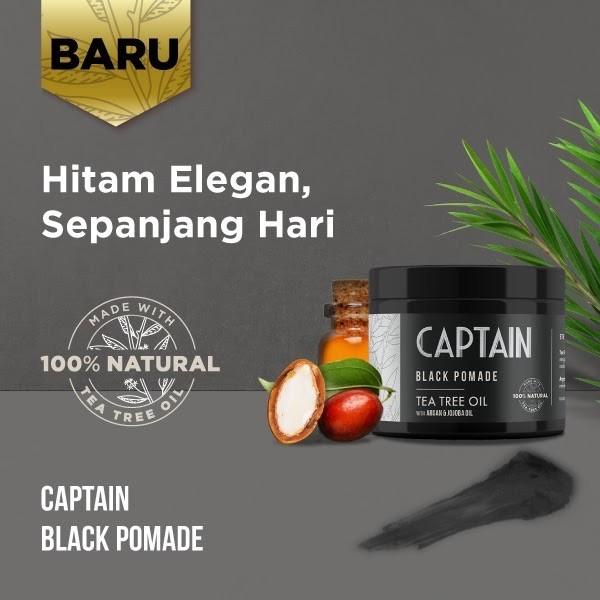 Pomade Waterbased Captain Black Pomade - Penghitam Rambut Uban