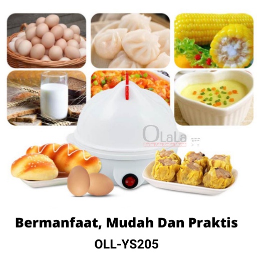 Steamer Telur Electric Egg Cooker Boiler Alat Rebus Telur Elektrik Motif Ayam OLL-YS205