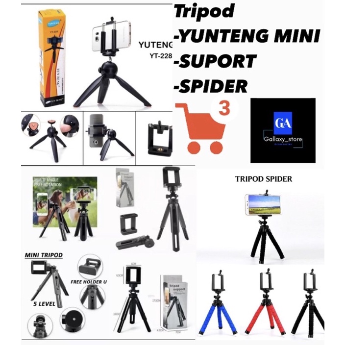 Tripod Yunteng Tripod Spider Tripod Suport