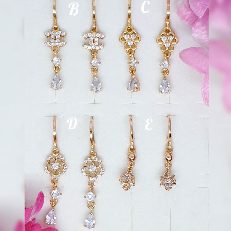 Anting permata. AX-01 xuping lapis mas permata AX-01