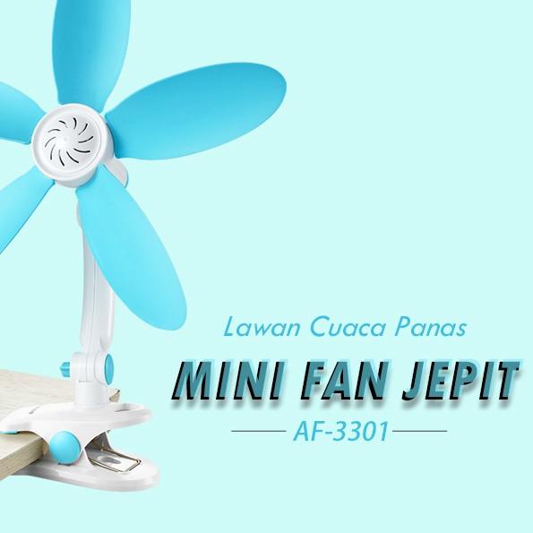 ★ AOKI Kipas angin jepit eva lentur adem tempel dinding 330mm af 3301 ▲