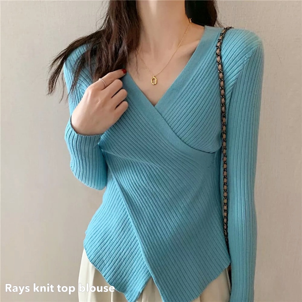 Rays knit top blouse - Thejanclothes