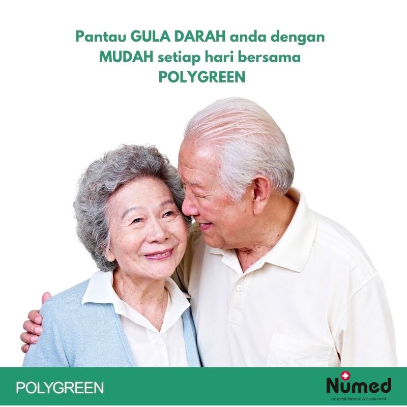 Cek Gula Darah Mandiri Glucometer Original Polygreen KG-5170 / Blood Glucose Meter