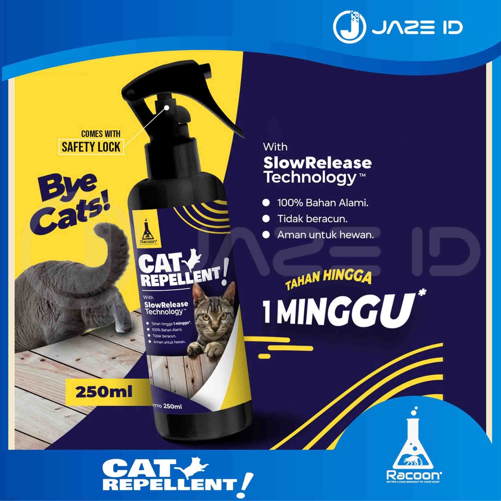 RACOON Cairan Pengusir Kucing 100% Bahan Alami Cat Repellent Anti