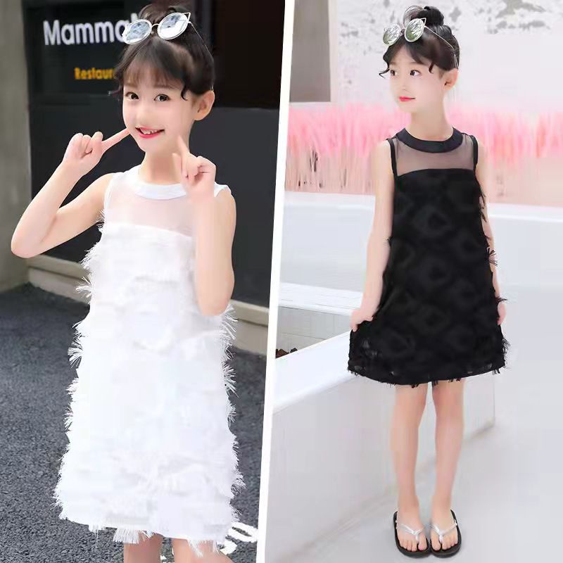 (LOLI-JKT) BD-161 DRESS ANAK CEWEK PLAIN FUR SIZE 110-160