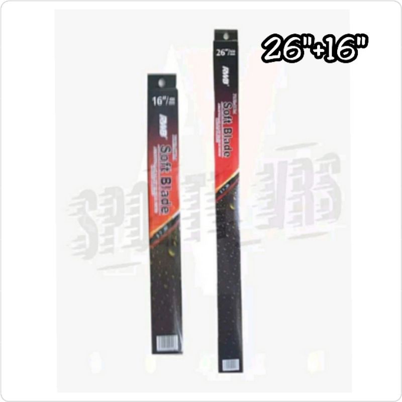 Wiper Depan Mazda CX7 26&quot;+16&quot; Model Soft Blade Merk RWB