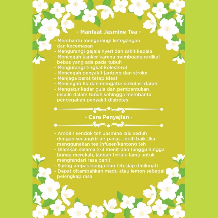 

TEH-DAUN- JASMINE TEA SACHET 10GR -DAUN-TEH.