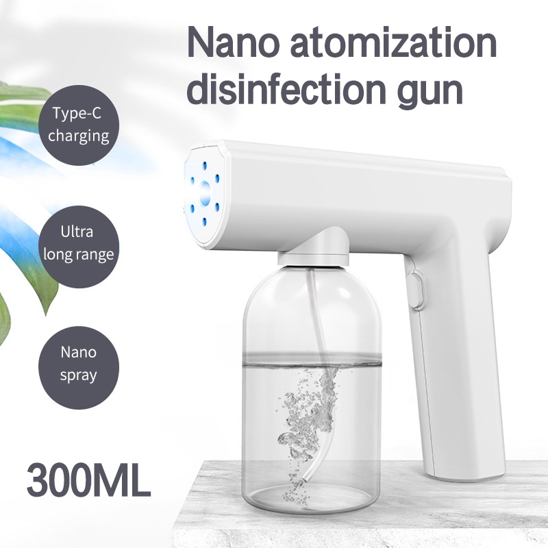 Nano Spray Gun Steam Blue Light Portable Sterilizer Gun 300ml