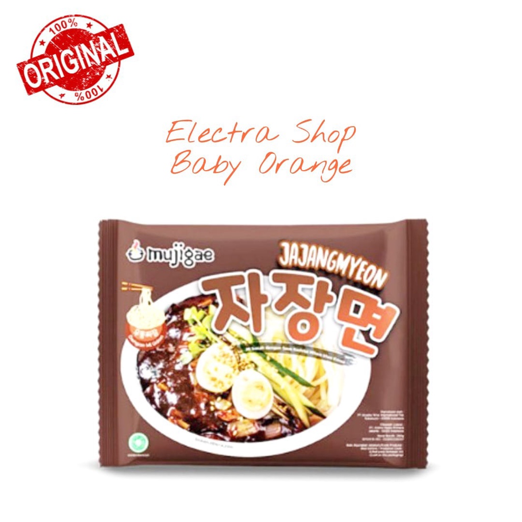 

Mujigae Jajangmyeon Mie Saus Kedelai Hitam khas Korea Selatan South Korea (265gr)