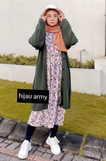 Cardigan Rajut MEGACARDY Pakaian Rajut Atasan Wanita