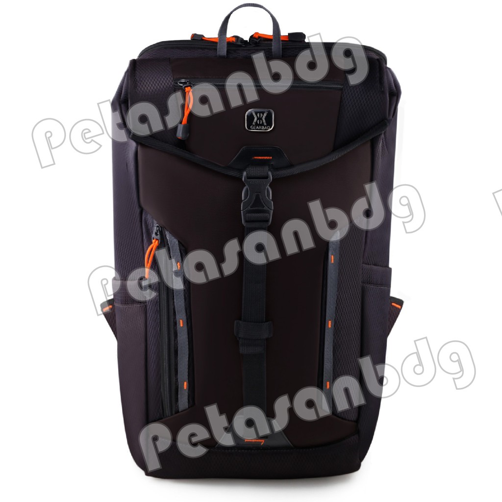 PTS -Tas Ransel Pria Gear Bag Dynasty Backpack - Brown + Raincover FREE Gress Mini Knott