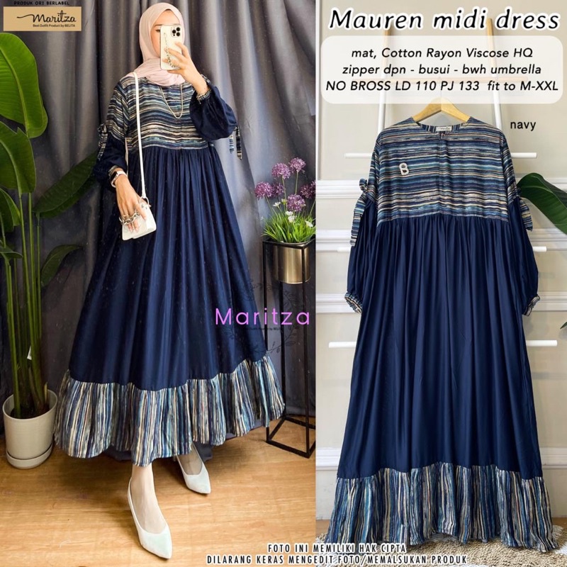MAUREN Midi Dress By MARITZA Best Seller