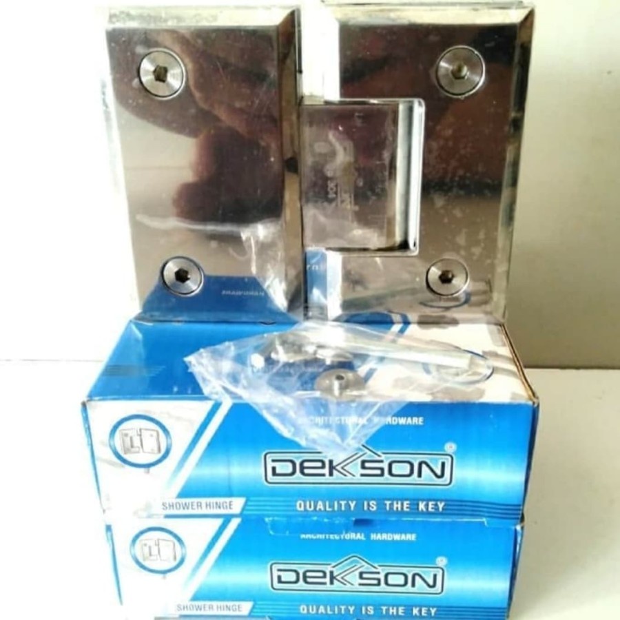 Engsel Shower / Shower Hinges Dekkson 5303 kaca ke kaca 180°