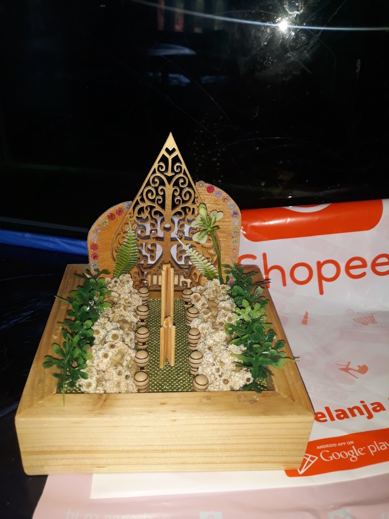 Ring Box Seserahan Rustic Variasi Wayang Tempat Cincin Lamaran