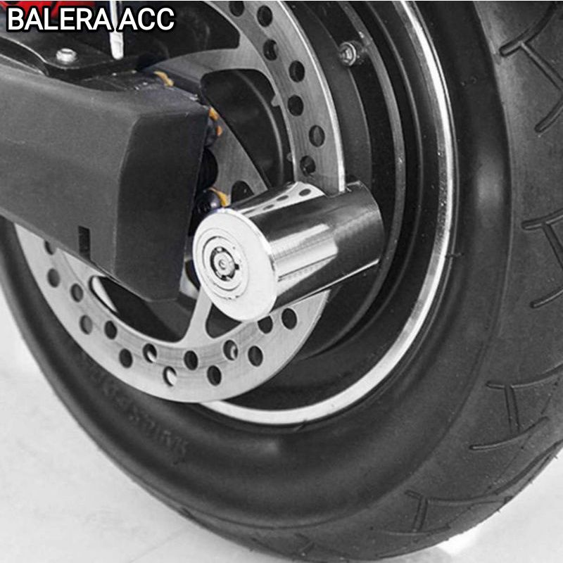 Kunci Gembok Cakram Baja Bulat Anti Maling Untuk Cakram sepeda dan Motor WATERPROOF Tahan Air Fazzio Vario Pcx Namx Stylo Filano DLL