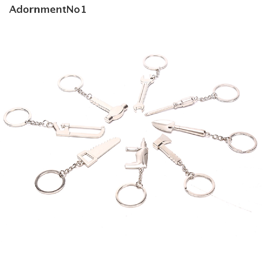 (AdornmentNo1) 1pc Gantungan Kunci Palu / Tang / Sekop mini Portable Bahan metal