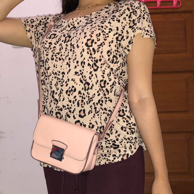 [PRELOVED] ZARA SLINGBAG 2 TALI ORIGINAL 100% ORI TAS SELEMPANG SLING BAG BRANDED