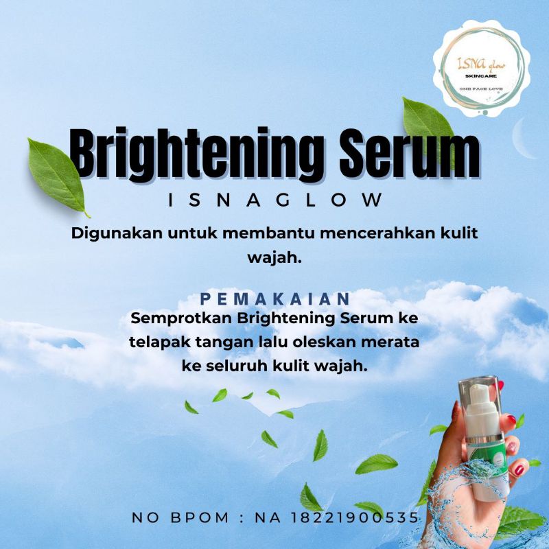 Serum brightening Isna glow skincare