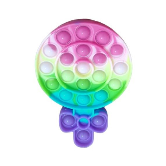 Pop It Fidget Toy Rainbow Mainan Anak Pop it Fidget Toy Murah-12cm Lolipop