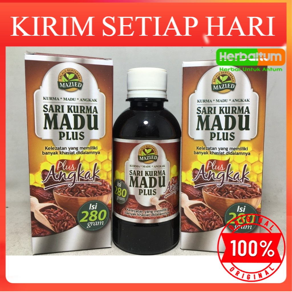 

[Paket 2 MURAH] Sari kurma plus angkak - SARI KURMA ANGKAK 280GR MAZIED - FREE BUBBLE