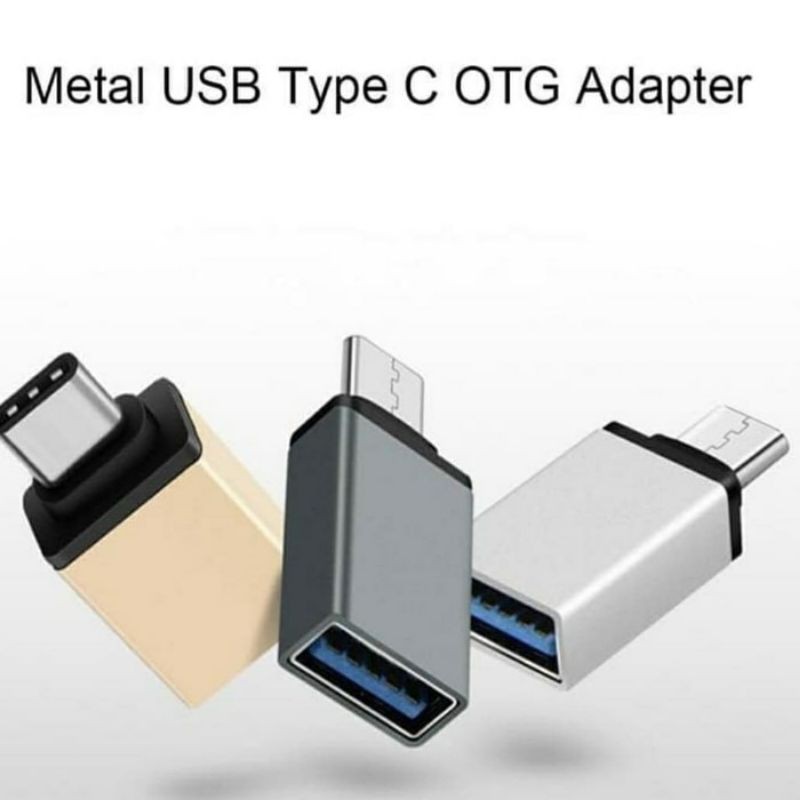 OTG Type C Non kabel Full Besi USB To Tab C On The Go untuk Flashdisk