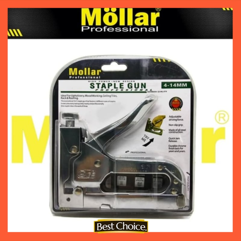 

MOLLAR 3 in 1 Staple Gun Tacker Staples Gun Hekter Tembak Jok 3 Way