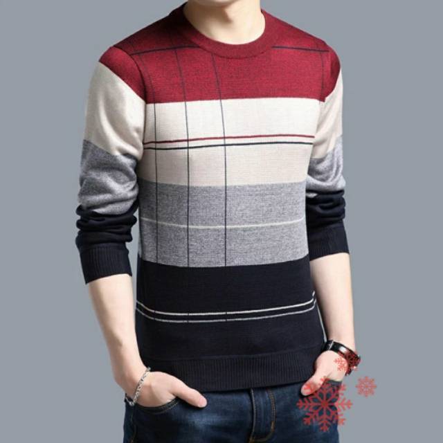 BAJU RAJUT PRIA/BAJU RAJUT LENGAN PANJANG PRIA/BAJU RAJUT/ATASAN RAJUT PRIA