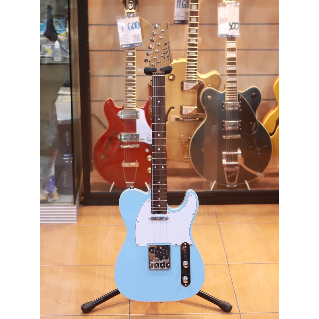 Soloking T1B Vintage II Telecaster - Sonic Blue Rosewood
