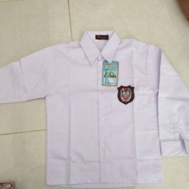 BAJU ATASAN PUTIH SERAGAM ANAK SD WANITA LENGAN PANJANG