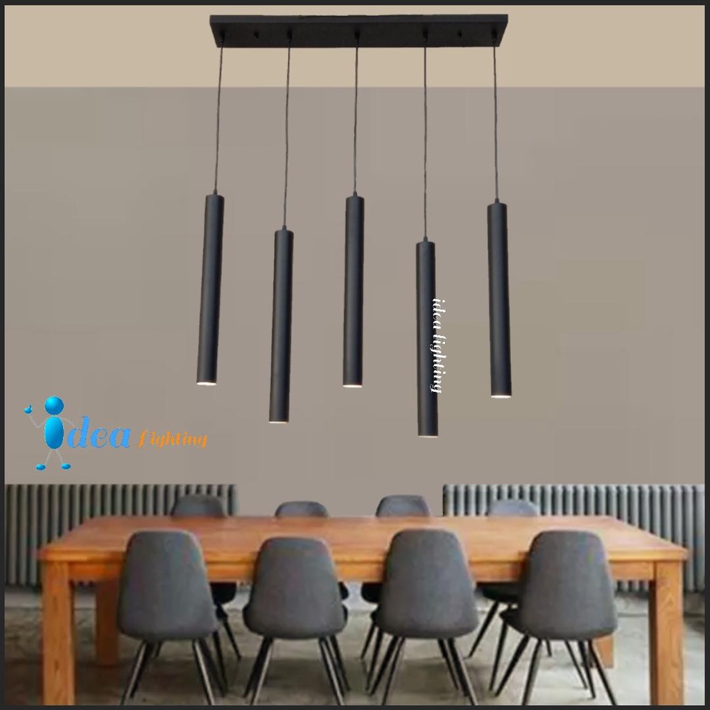 Lampu gantung MODERN LED TUBE 5 ARMS TYPE 813/ 5 pendant light