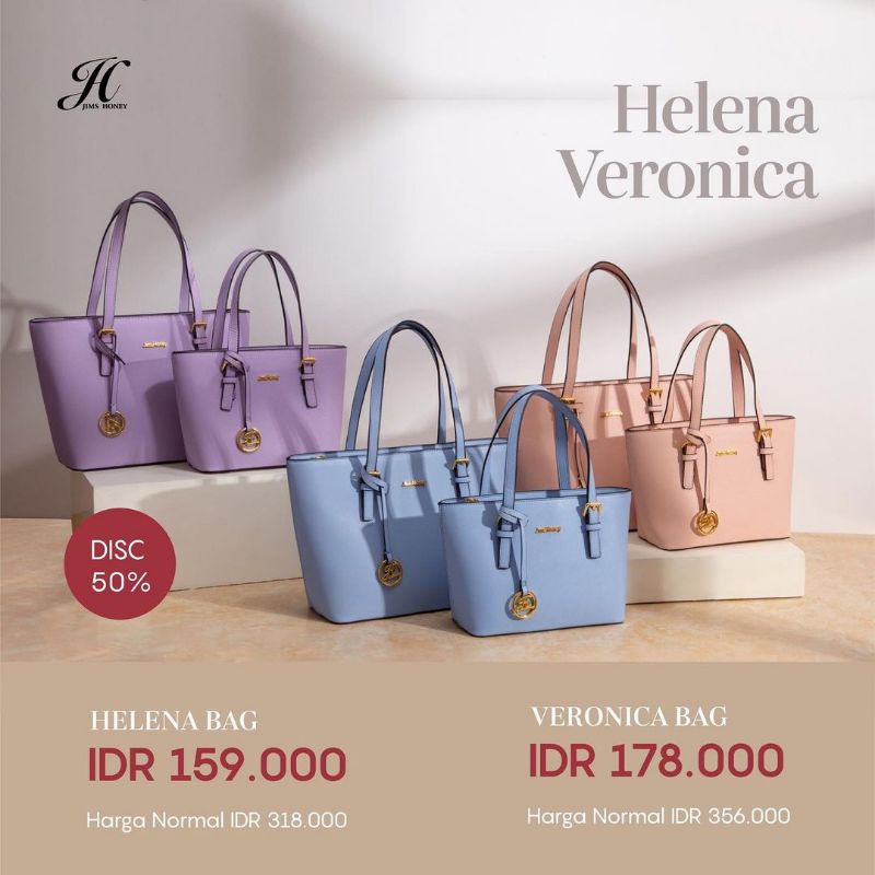 VERONICA &amp; HELENA JIMS HONEY TAS JINJING BISA SLEMPANG