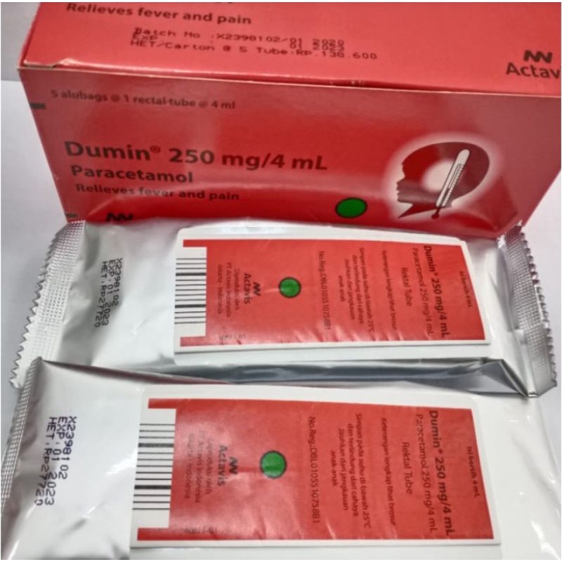 Jual Dumin Rectal Tube 250mg 4ml Shopee Indonesia