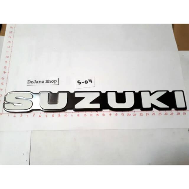 Emblem - Tulisan - Sticker - Tempelan - Logo SUZUKI. Carry. Universal PUTIH