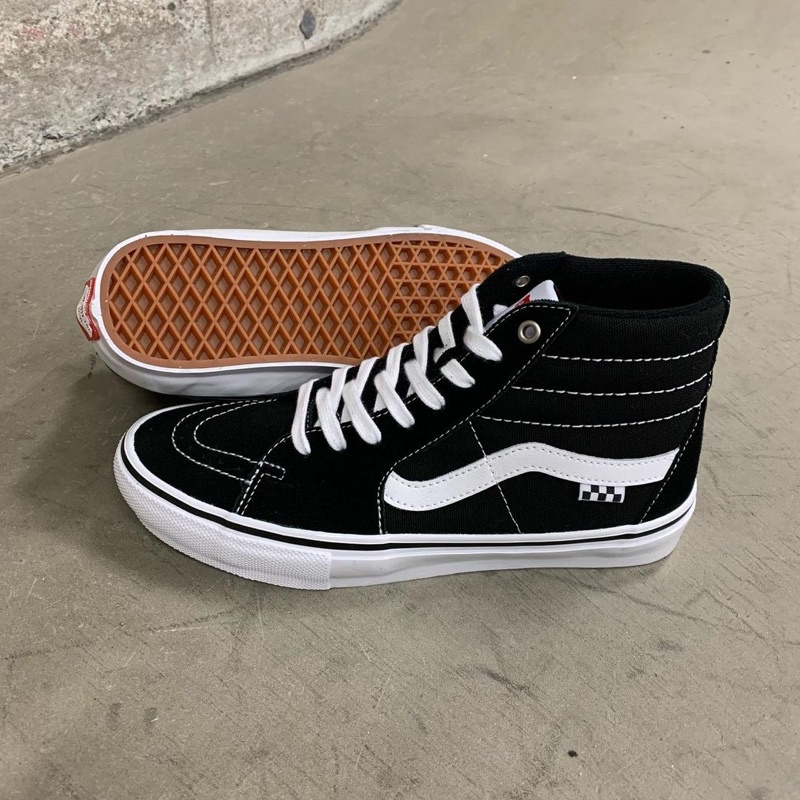 VANS SK8 Hi PRO SKATE - BLACK WHITE ORIGINAL