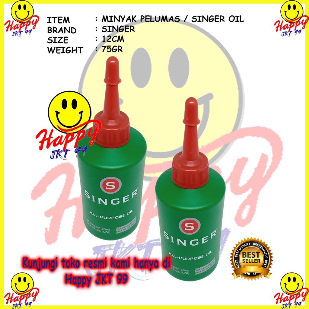 [ HAPPY JKT 99 ] MINYAK PELUMAS SINGER OIL MINYAK MESIN ALL PURPOSE OIL ORIGINAL