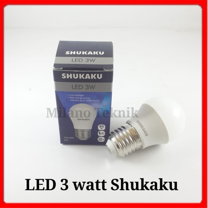 Bolam Lampu  3 watt LED 3w Light Bulb Ultra 3watt Lampu 3w