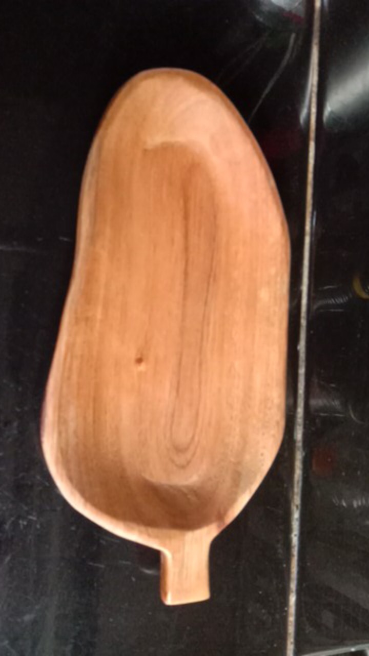 Piring Kayu Bentuk Bulat Ukuran Xl (d= 30cm) Oesing Craft