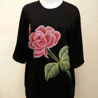 KAOS LUKIS KEREN MOTIF BUNGA MAWAR SIZE L LENGAN PENDEK KAOS LUKIS KEREN MOTIF BUNGA MAWAR SIZE L LENGAN PENDEK