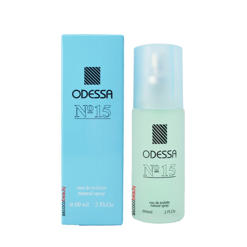 ODESSA EDT Parfum No. 15 Fragrance 60ml Perfume Lokal Legendaris Sejak 1999 Wangi Pria Wanita Unisex Citrus Sandalwood Segar Kayu Jasmine Lavender Jeruk ✰ ascocobeauty ✰